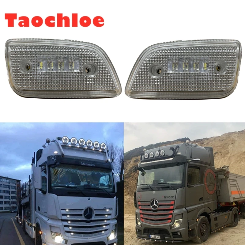 1pair 24V led sunvisor lights For Mercedes Benz truck MP4 MP5 ANTOS Actros led sunvisor lamp Oem A9608203456