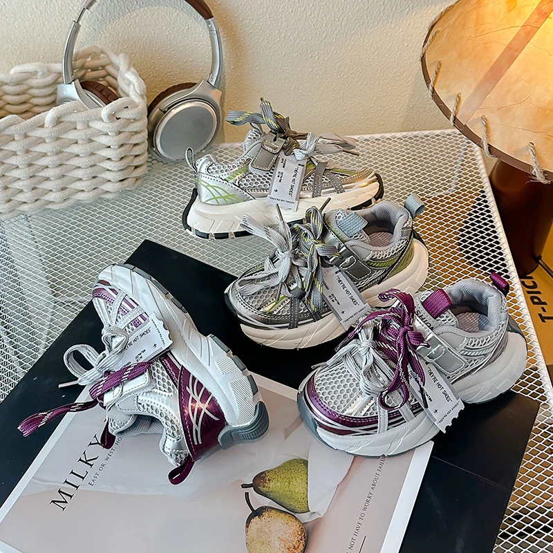 

2025 New Children Casual Shoes for Girls Boys Spring Autumn New Fashion Style Soft Sole Anti-slippery Versatile Chic Sneakers