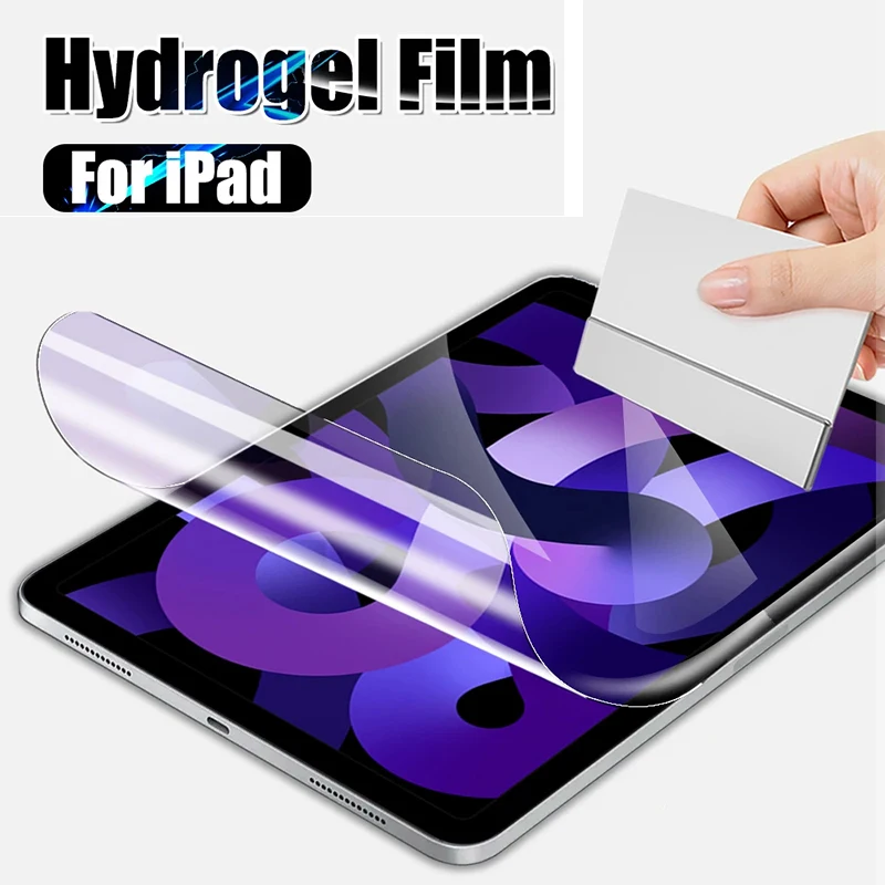 

Soft PET Protective film for iPad Pro 12.9 11 2022 2021 Air 5 4 10.9 Screen Protector for iPad 10th Gen Mini 6 10.2 9th 8th 7th