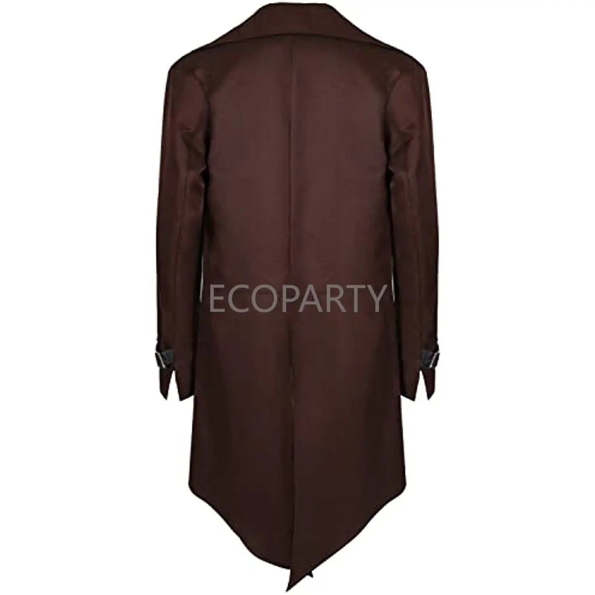 Giacca Steampunk gotica da uomo, cappotto posteriore rinascimentale vittoriano medievale vampiro Costume di Halloween cappotto con colletto in pelle Vintage