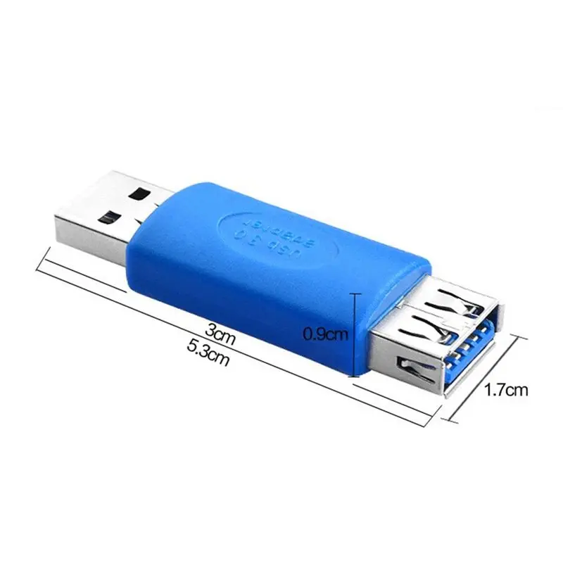 High Speed USB 3.0 Conversion Head USB 3.0 Male and Female Extension Adapter Elbow Butt Joint
