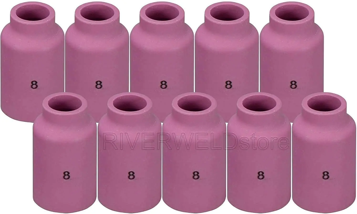 

Керамические сопла и колпачки RIVERWELD TIG с газовой линзой, диаметр 54N14 8 # Набор из 10 шт. 1/2" (12,5 мм) для горелок DB PTA SR WP 17 18 26 TIG