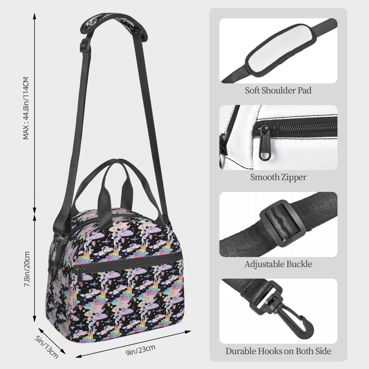 Omori Insulated Lunch Bag for Women Office Cooler Thermal Box Tote Leakproof Lunch Boxes