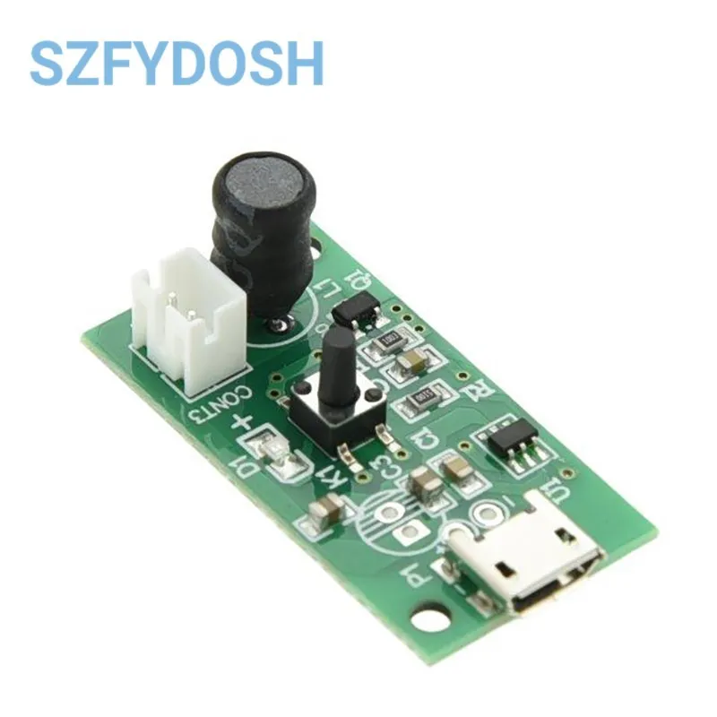 USB 5V Mini Mist Maker Module, 40kHz Ultrasonic Atomizer Driver Board with Piezo for Humidifier DIY Incubator
