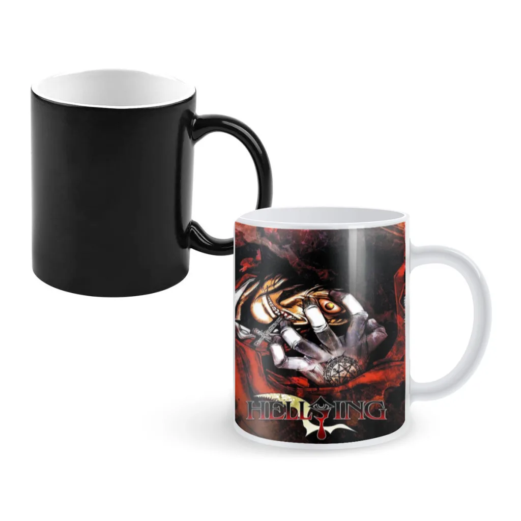 

Anime Figure Hellsing Ultimate One Piece Coffee Mugs And Mug Creative Color Change Tea Cup Ceramic Milk Cups Novelty Gifts