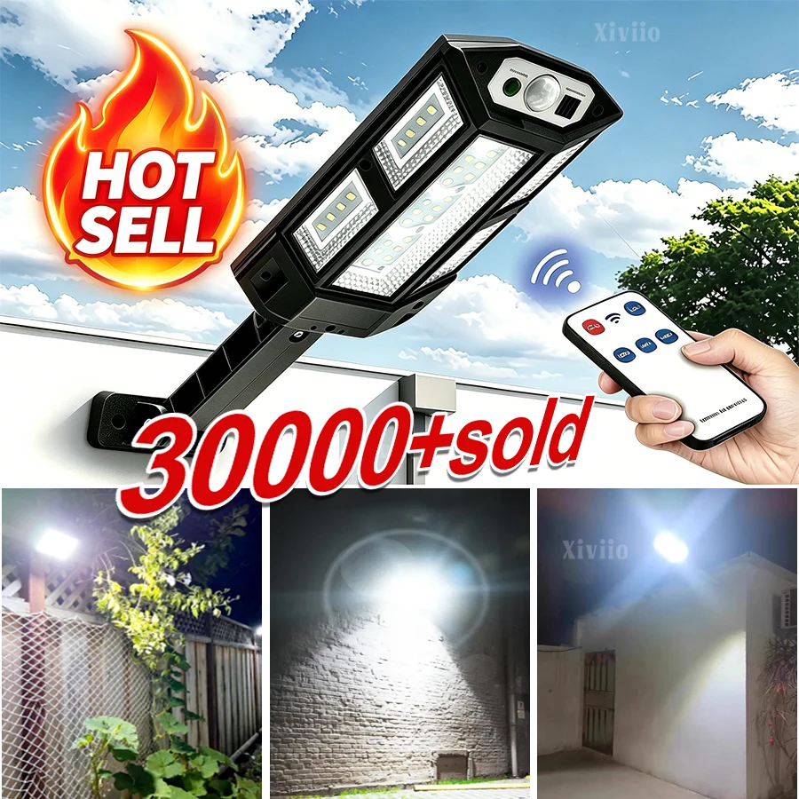 Sell 30000+ Solar LED Lights Outdoor Solar Lights Of Motion Sensor 3 Mode Waterproof IP65 Solar Garden Light Street Yard Lantern