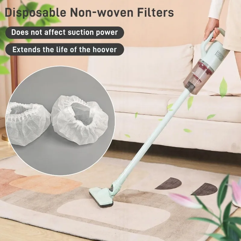 20/50/80/100 PCS Universal Filter Mesh Cover, Universal Replacement Filter Sleeve for Handheld Vacuum Cleaners