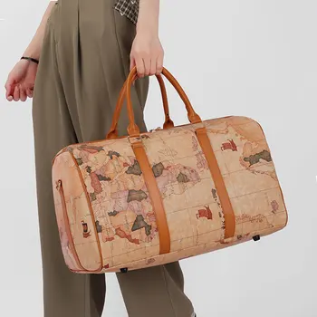 Sac de sport tendance en cuir PU pour femmes, fourre-tout de voyage, sport, Fitness, affaires, bagages décontractés, sac à bandoulière à la mode pour hommes