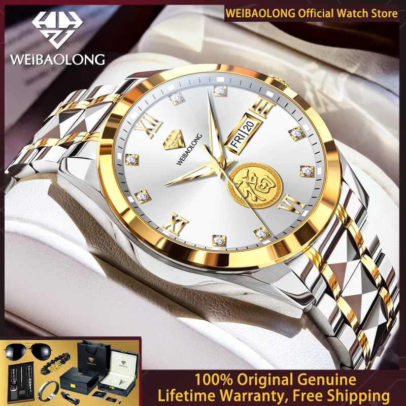 

WEIBAOLONG 3805 Pure Diamond Men Watch Top Limited Edition Crown High Watch Original Luxury Men's Automatic Mechanical Watch