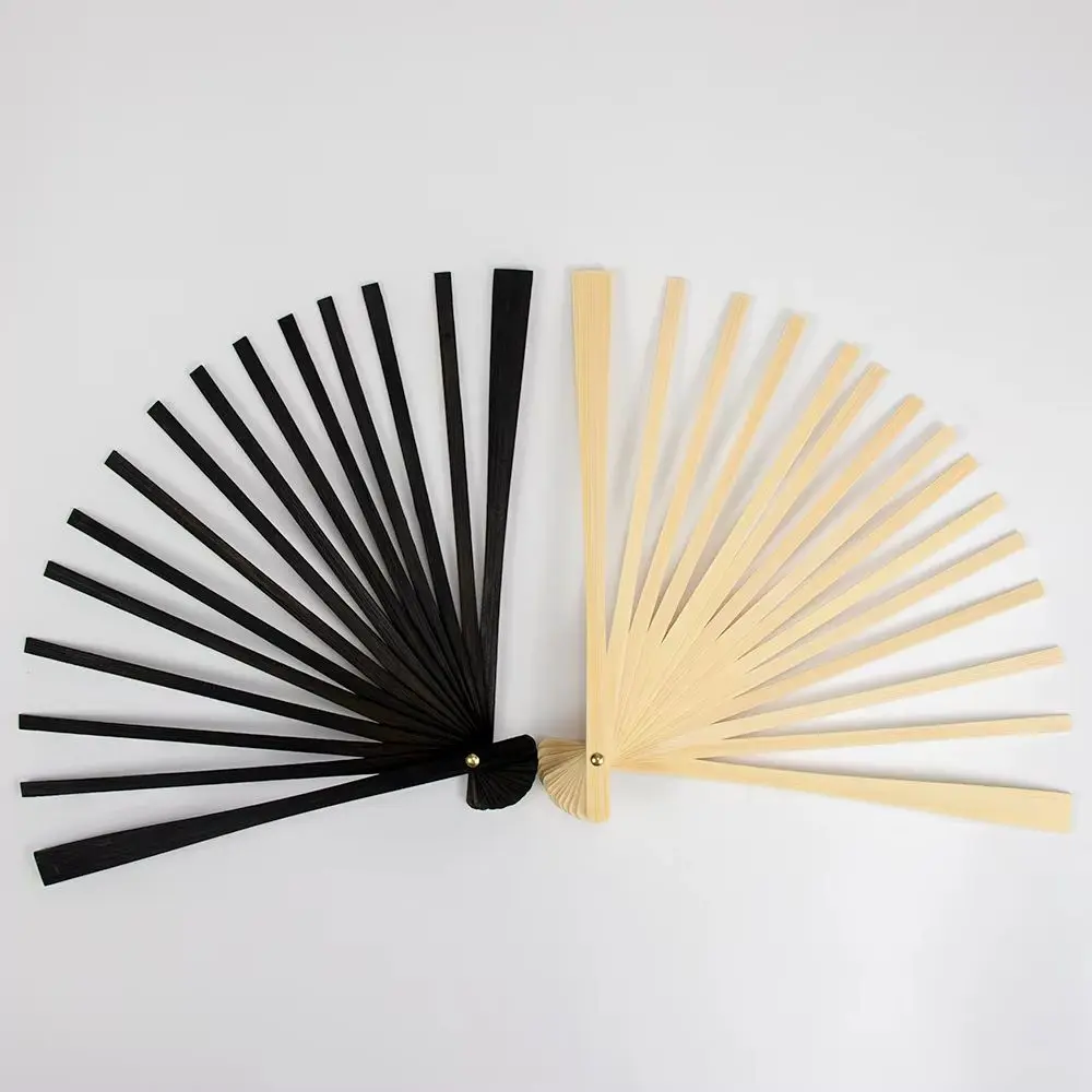 

2PCS /Lot Small Fan Bone for Dancer Carnival Stage Wedding Party Accessories Hand Craft Plumes Fans 15 Bars Whloesale