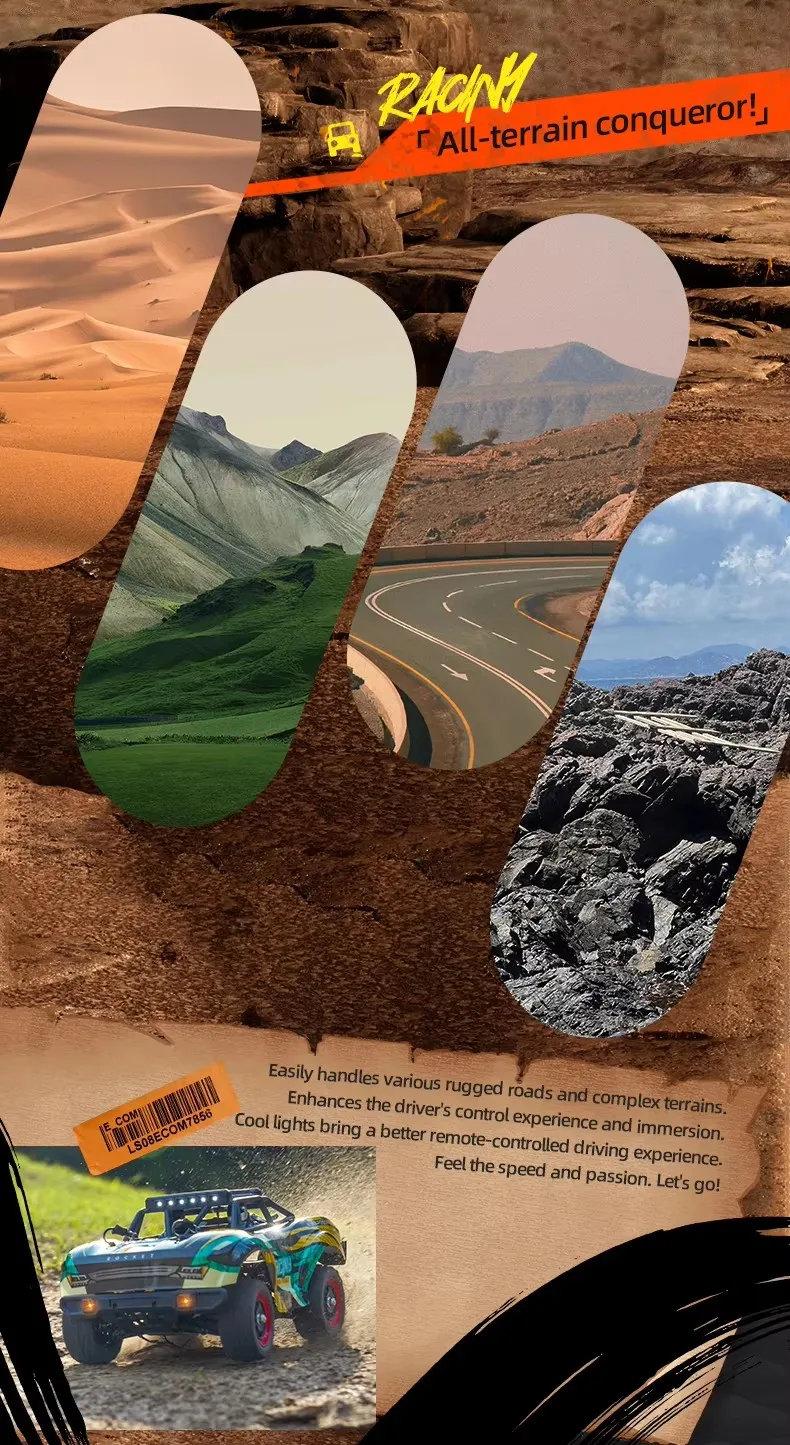 

Бесщеточный радиоуправляемый гоночный автомобиль 80 км/ч, высокоскоростной внедорожник для скалолазания, электрический радиоуправляемый грузовик 1:18 с LED-подсветкой, металлическая радиоуправляемая машинка-игрушка