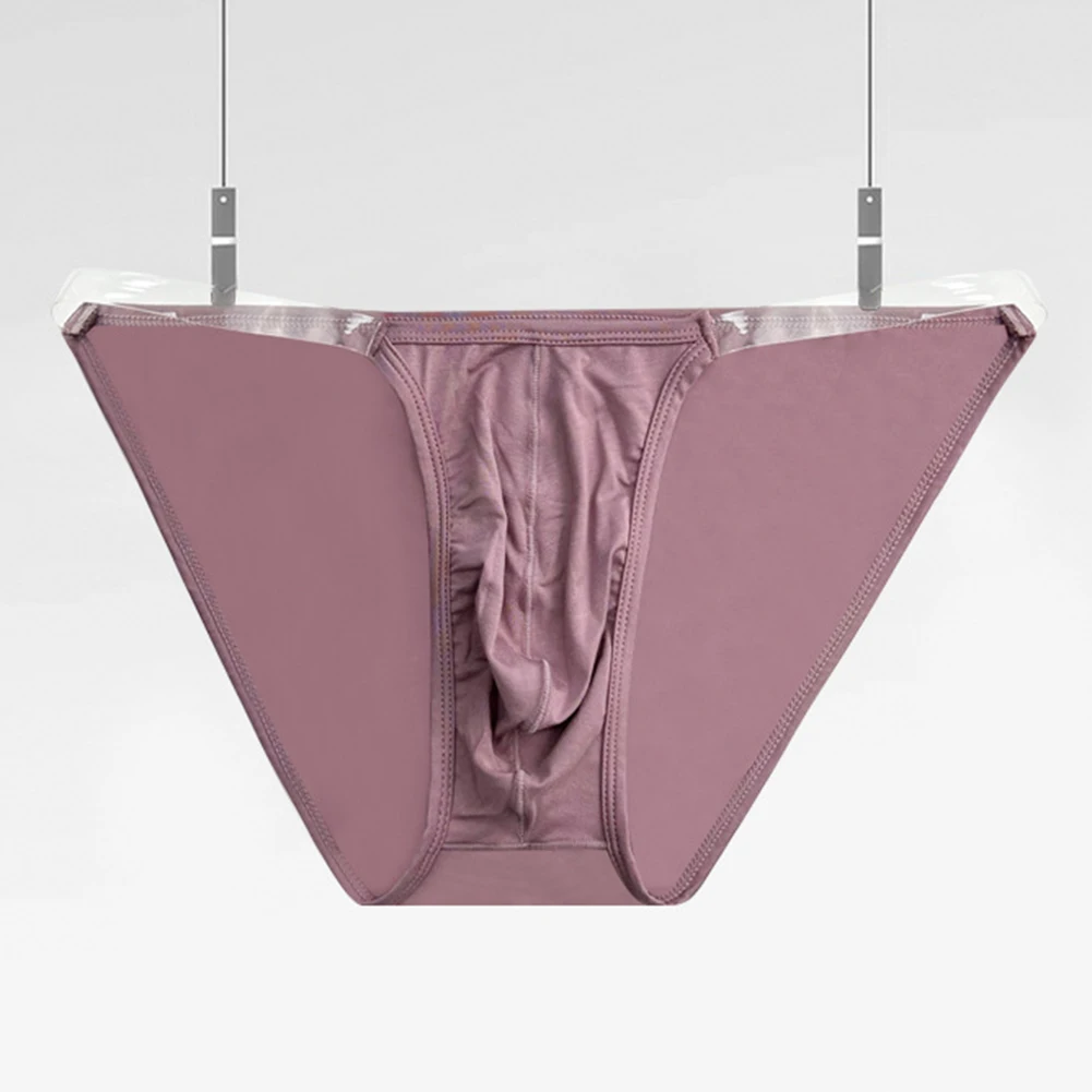 

Sexy Men Underwear Low Waist Panties U Convex Pouch Lingerie Underpants Seamless Briefs High Fork Bikini Tanga Slip Homme