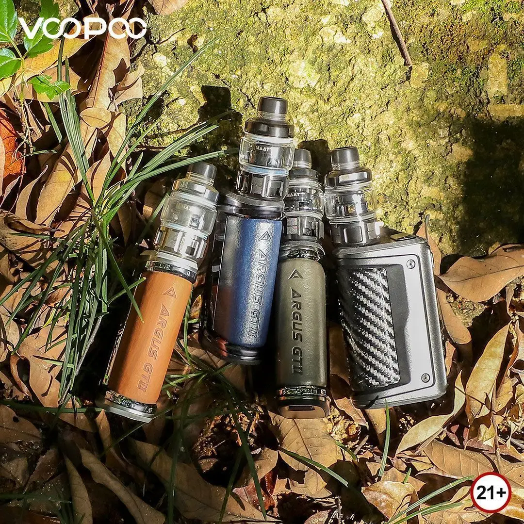 VOOPOO Argus GT II กล่อง Mod 200W ชุดอิเล็กทรอนิกส์บุหรี่ Vaporizer 6.5Ml PnP Pod ถัง Vaper Vape Mod ชุด GENE.TT 2.0ชิป IP68