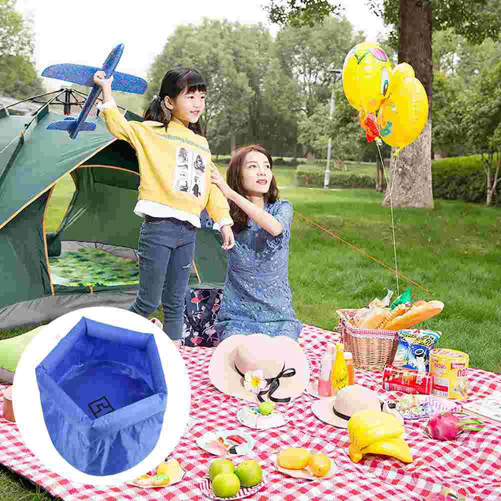 Outdoor Bucket Soaking Tub Camping Water Container Travelling Wash Basin