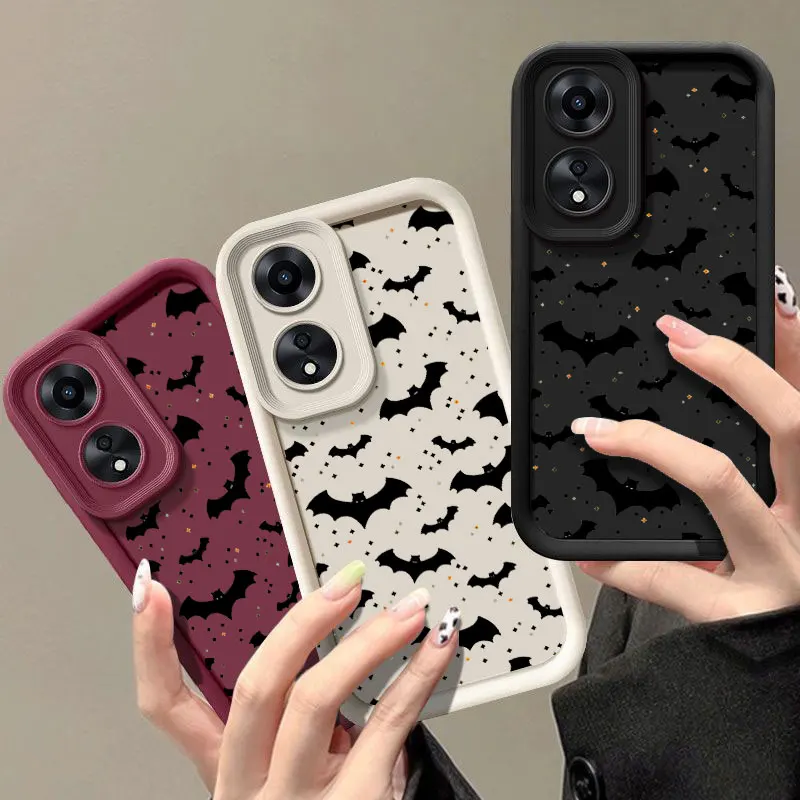 Funny Spooky Fashine Case For OPPO A3X A17 A38 A54 A55 A57 A58 A60 A73 A74 A76 A78 A94 A98 5G Shockproof Soft Cover Coque Shell