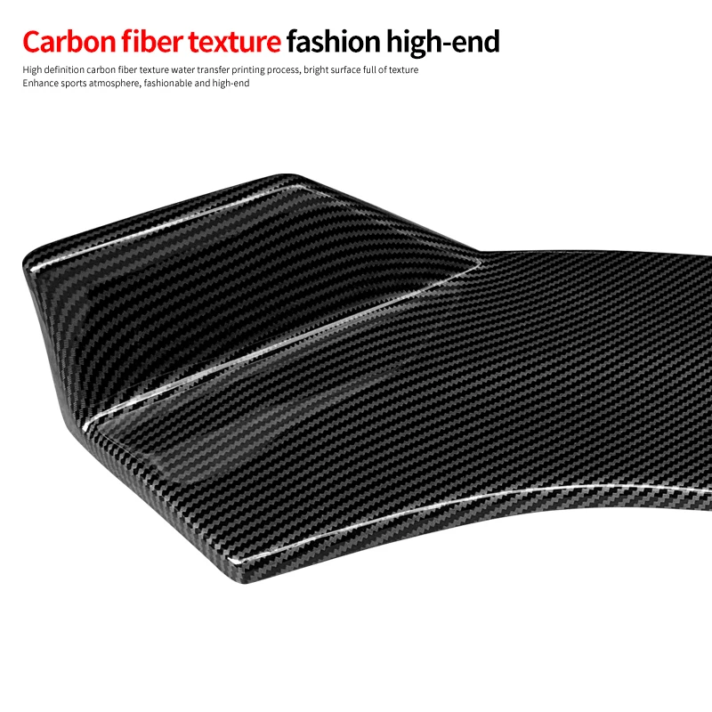 For BMW X2 F39 2018 2019 2021 2022 Car Front Bumper Splitter Lip Body Kit Spoiler Diffuser Guard Carbon Look Accessories Black