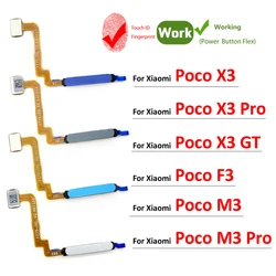 Escáner de huellas dactilares para Xiaomi Poco M3 F3 X3 GT Pro, botón de inicio, menú de huellas dactilares, tecla de retorno, Sensor, Cable flexible para Redmi 9T, nuevo