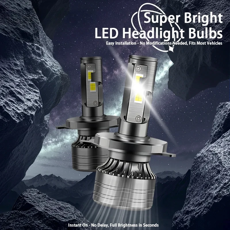 Автомобильная фара CSP 38000LM 100W H4 LED H7 Canbus H1 H3 H8 H11 H9 6000K Автомобильная фара Светодиодные фонари для автомобиля