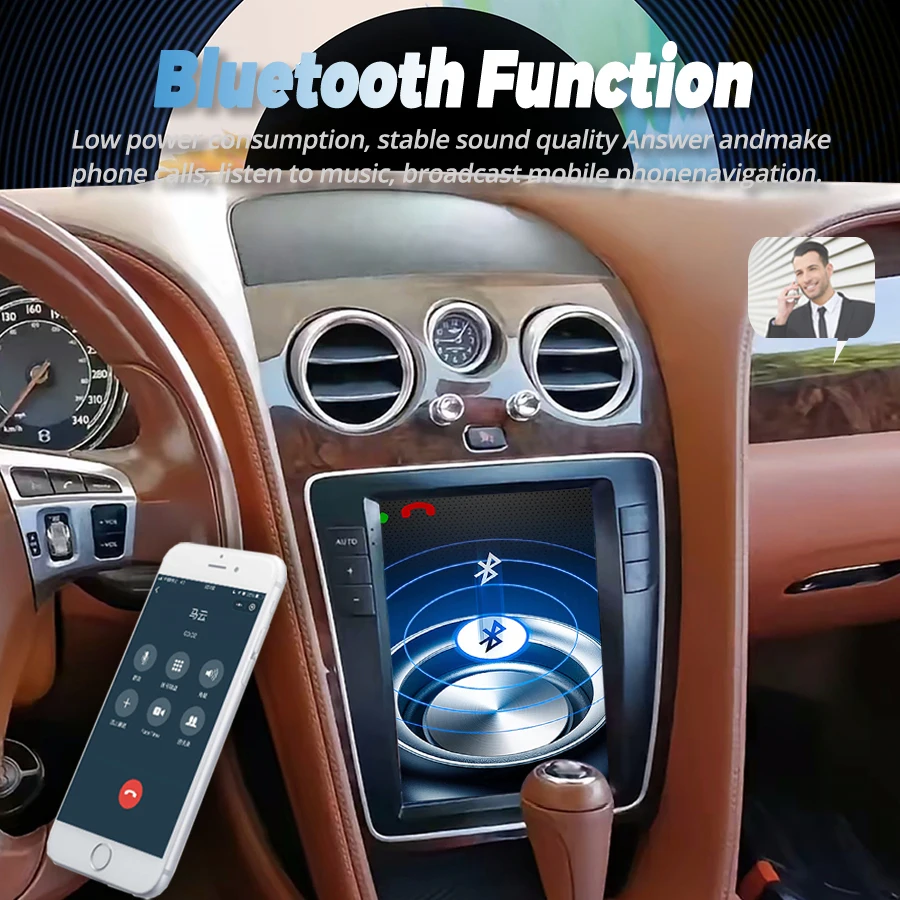 Schermo Android per Bentley Flying Spur 2014 autoradio Stereo lettore Video multimediale GPS Carplay Audio unità principale di navigazione automatica