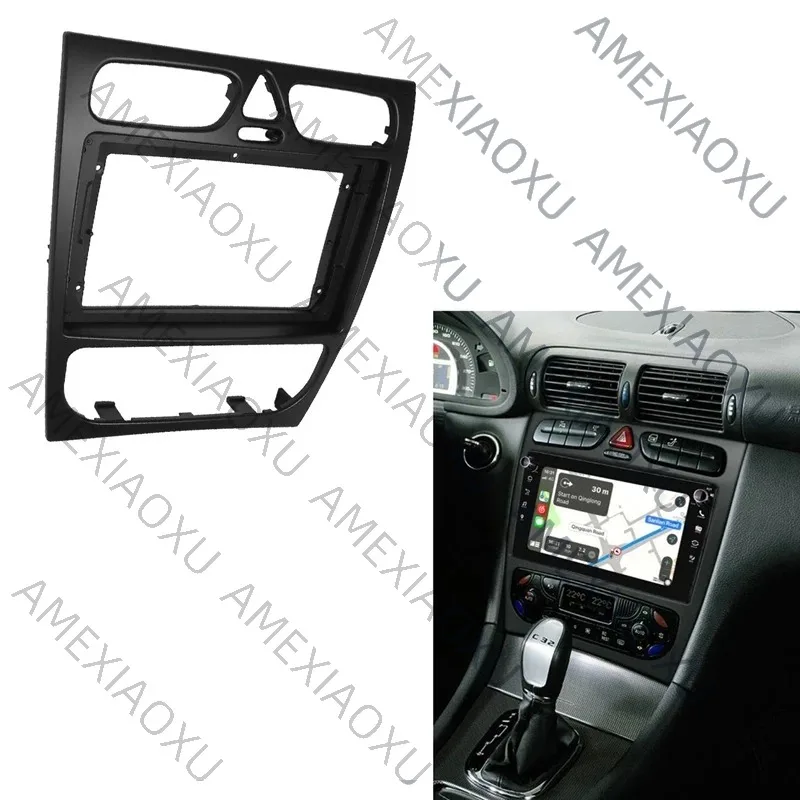 

Car Radio Fascia For Benz C CLASS W203 02-04 DVD Stereo Frame Plate Adapter Mounting Dash Installation Bezel Trim Kit