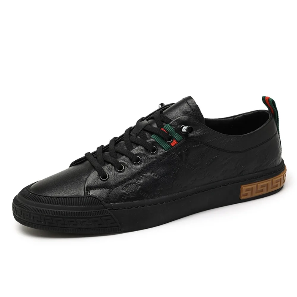 Trendy Men's Shoes 2026 Spring Autumn New Style Genuine Leather Small White Shoes Korean Version Casual Board Shoes Sports Shoes