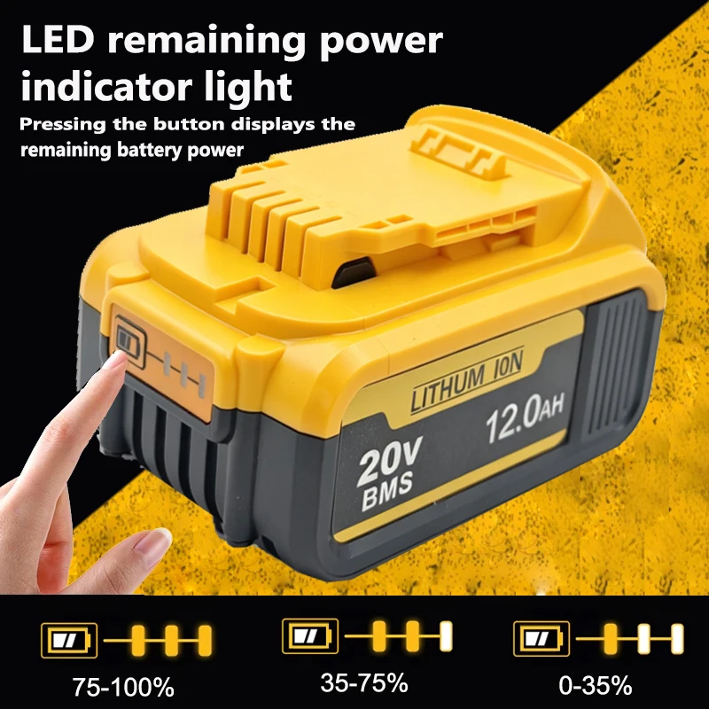 100% Original 20V battery for DeWALT Battery 20V Tool DCB206 DCB205 DCB200 DCG405 DCD791 DCF922 DCF850 DCD805 tool battery - view 2