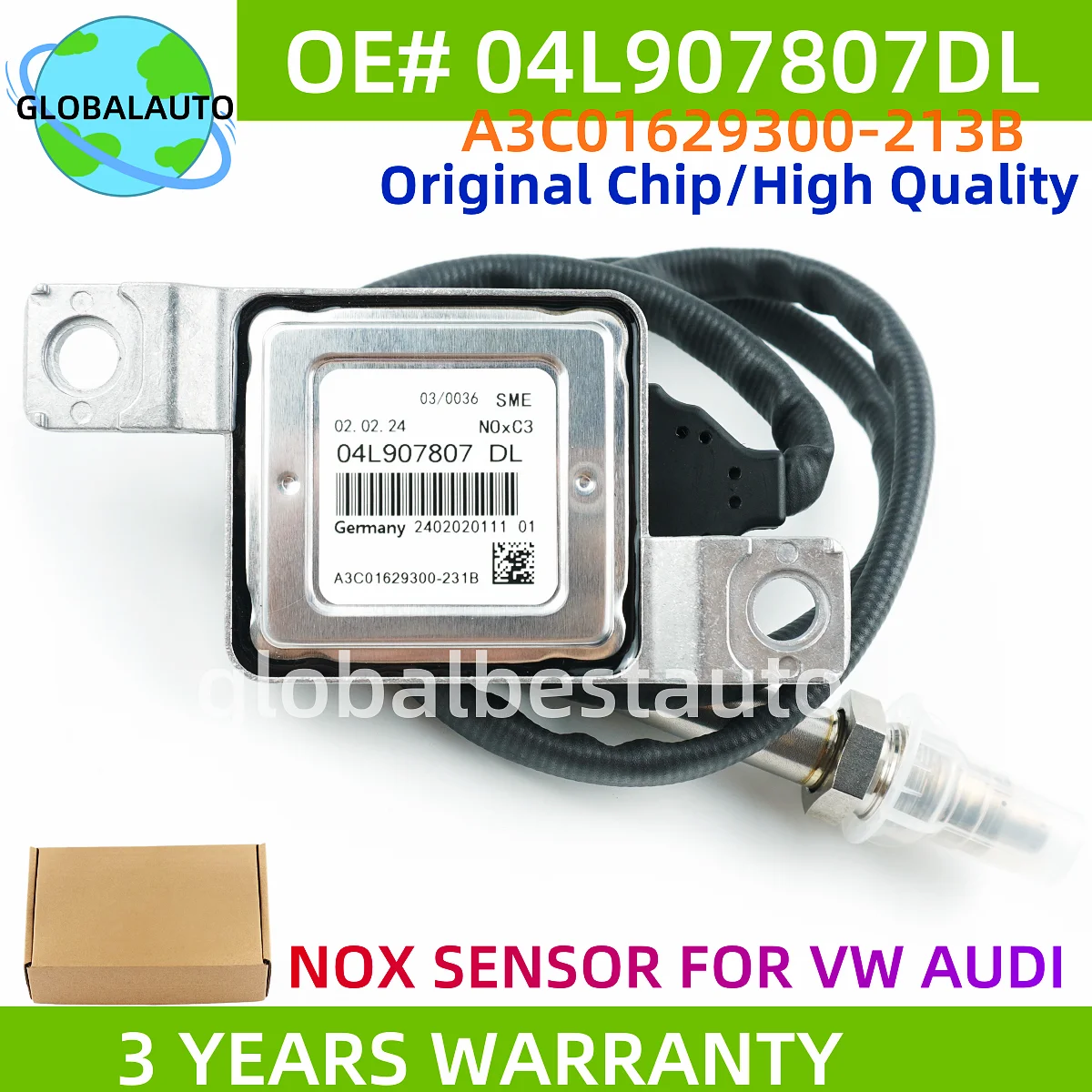 

Датчик кислорода и оксидов азота 04L907807DL 04L 907 807 DL для VW Tiguan I 5N, Sharan II 7N1, SEAT Alhambra II 710 711, AUDI Q3