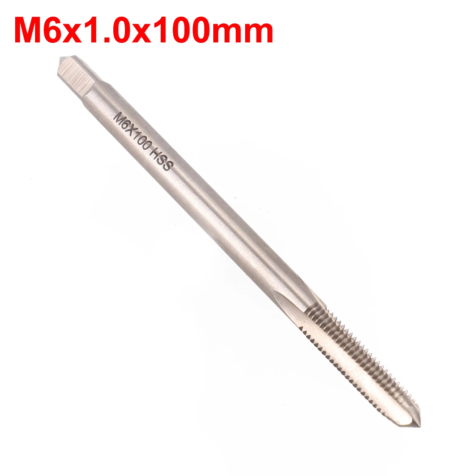 High Quality Extended Long Shank Extension Plug Tap with High Speed Steel Material M6 x1 0 x100mm HSS RH 6mm x 1 0mm