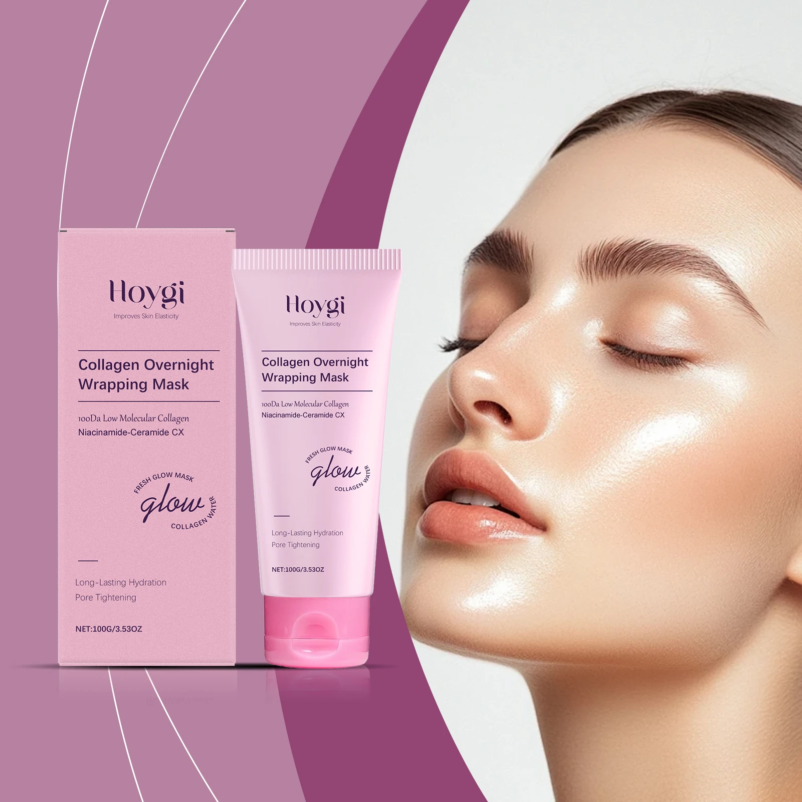

Collagen Peel-off Mask Oil Control Exfoliation Blackheads Hydration Nourishment Firming Lifting Brightening Skin Improving Rough