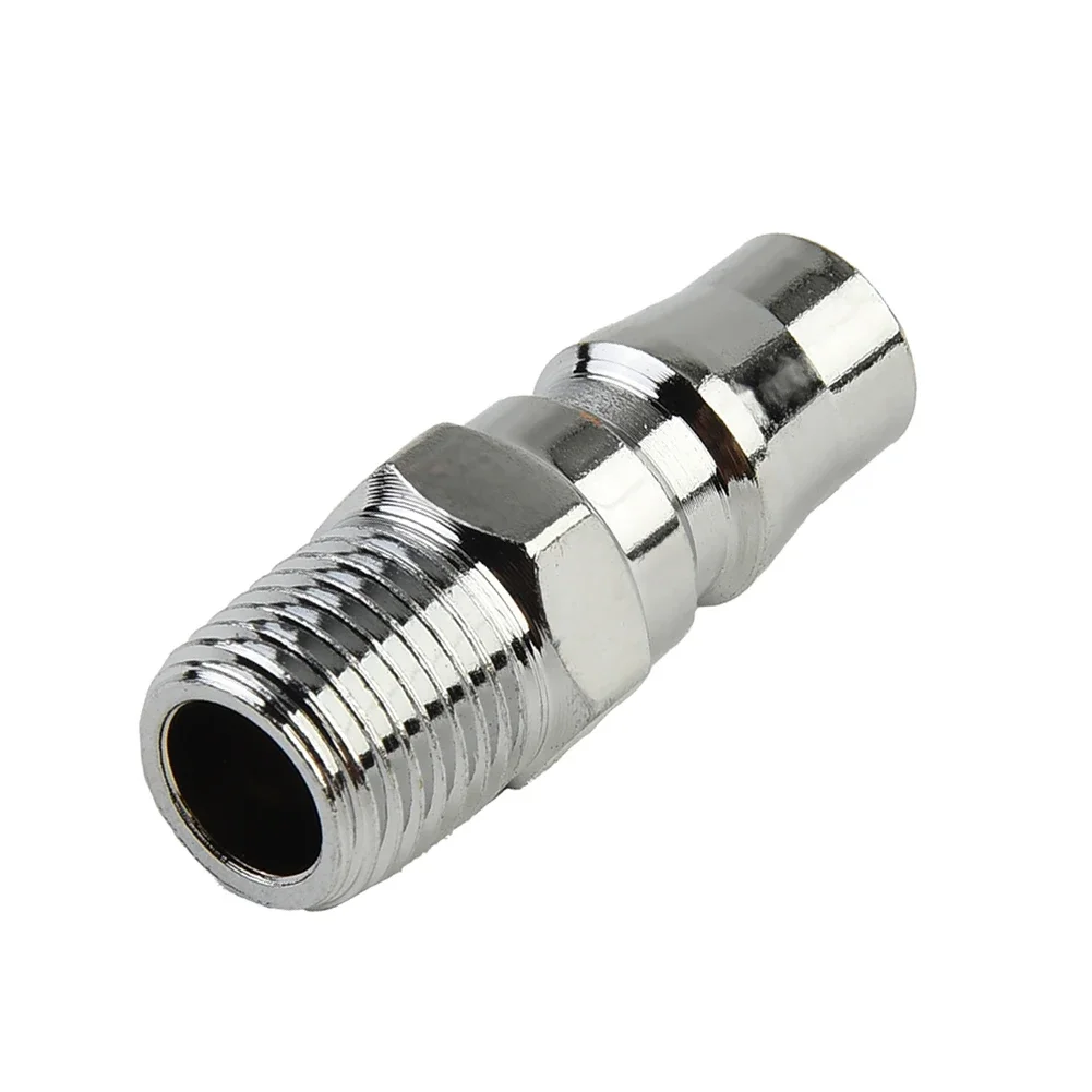 1 2Pcs Male Coupling Air Fitting With 1 4       Male Thread Quick Connector Coupler For Air Compressor Pneumatic Fitting