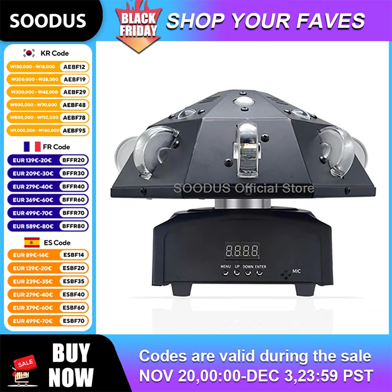 

Light 50W Moving Head DMX Control Strobe Point Beam LED Disco Strobe Beam Party Light Dj Lights Effects Bar Lights Heads Stage