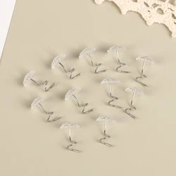 100pcs riparazione tetto auto tessuto tappezzeria vite perno di torsione per Headliner soffitto morbido teste trasparenti perni di torsione fissaggio fisso