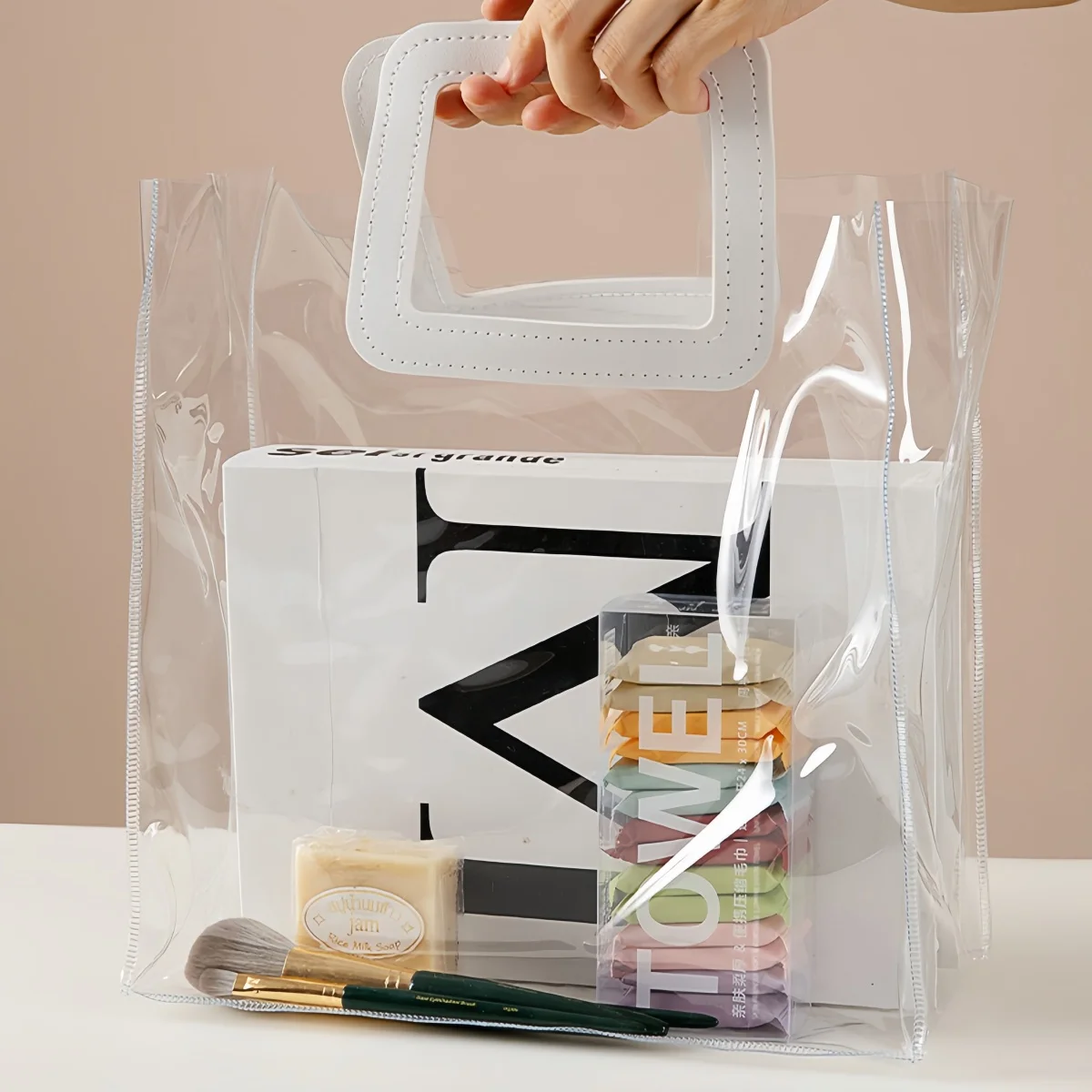 7/14 قطعة منشفة وجه متعددة القطع ملونة للاستعمال مرة واحدة، منشفة وجه محمولة، منشفة إزالة المكياج اللطيفة للسيدات #4