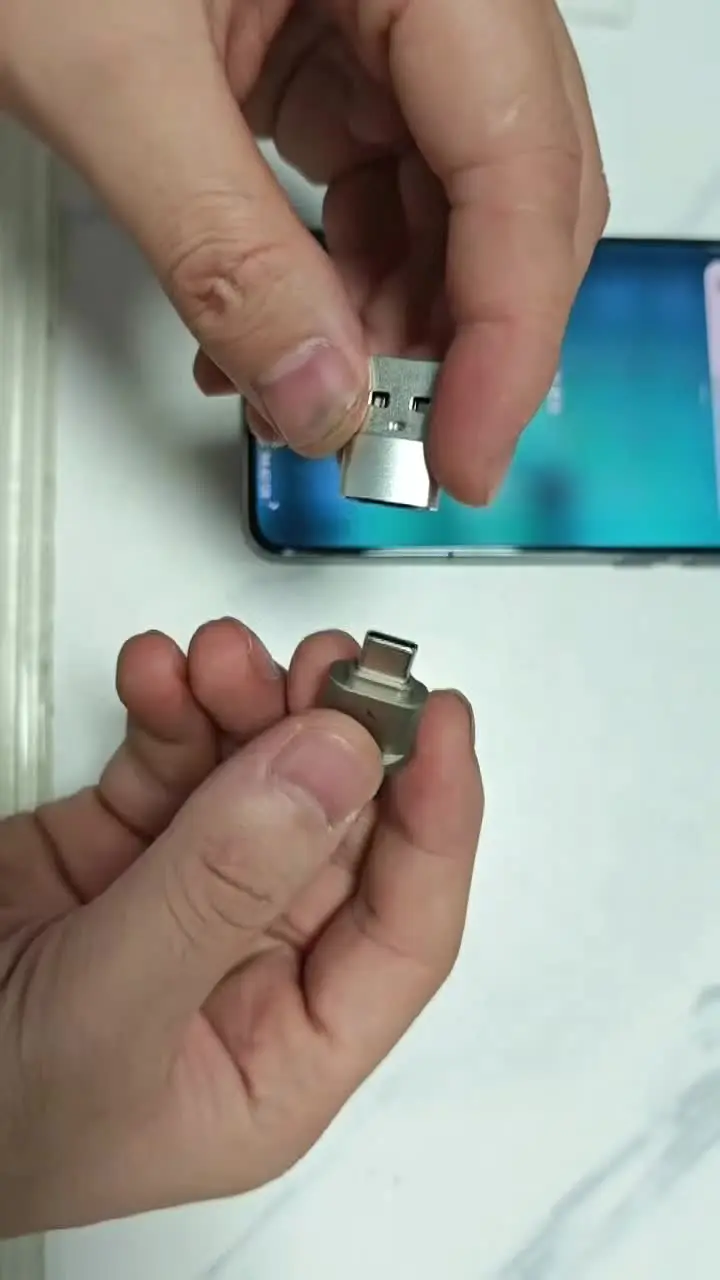 Lettore TF di tipo C con guscio in lega di zinco, lettore di schede SD con adattatore da USB C a USB, adatto per laptop, MacBook, Samsung Galaxy