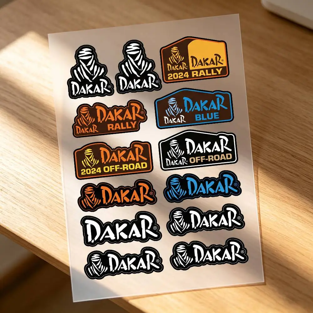 D-Dakar Rally Motorcycle Stickers Car Body Vinyl Stickers Laptop Wall Decals Car Modification Accessories view 4