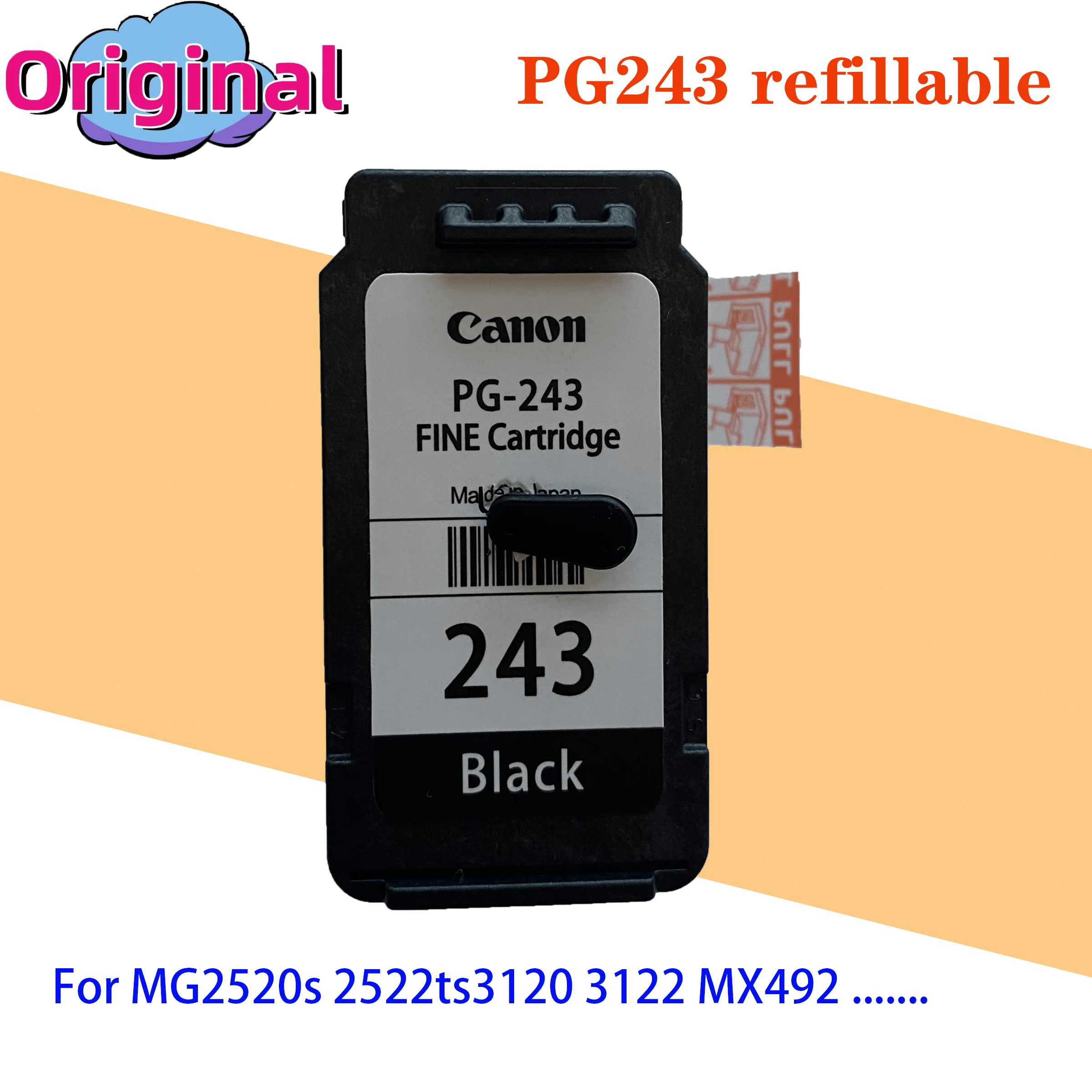 PG243 CL244 243 244 Ink Cartridge for Canon MG2924 MG2420 MG2520 IP2820 IP2920 printer 243XL 244XL PG243 CL244 PG-243XL