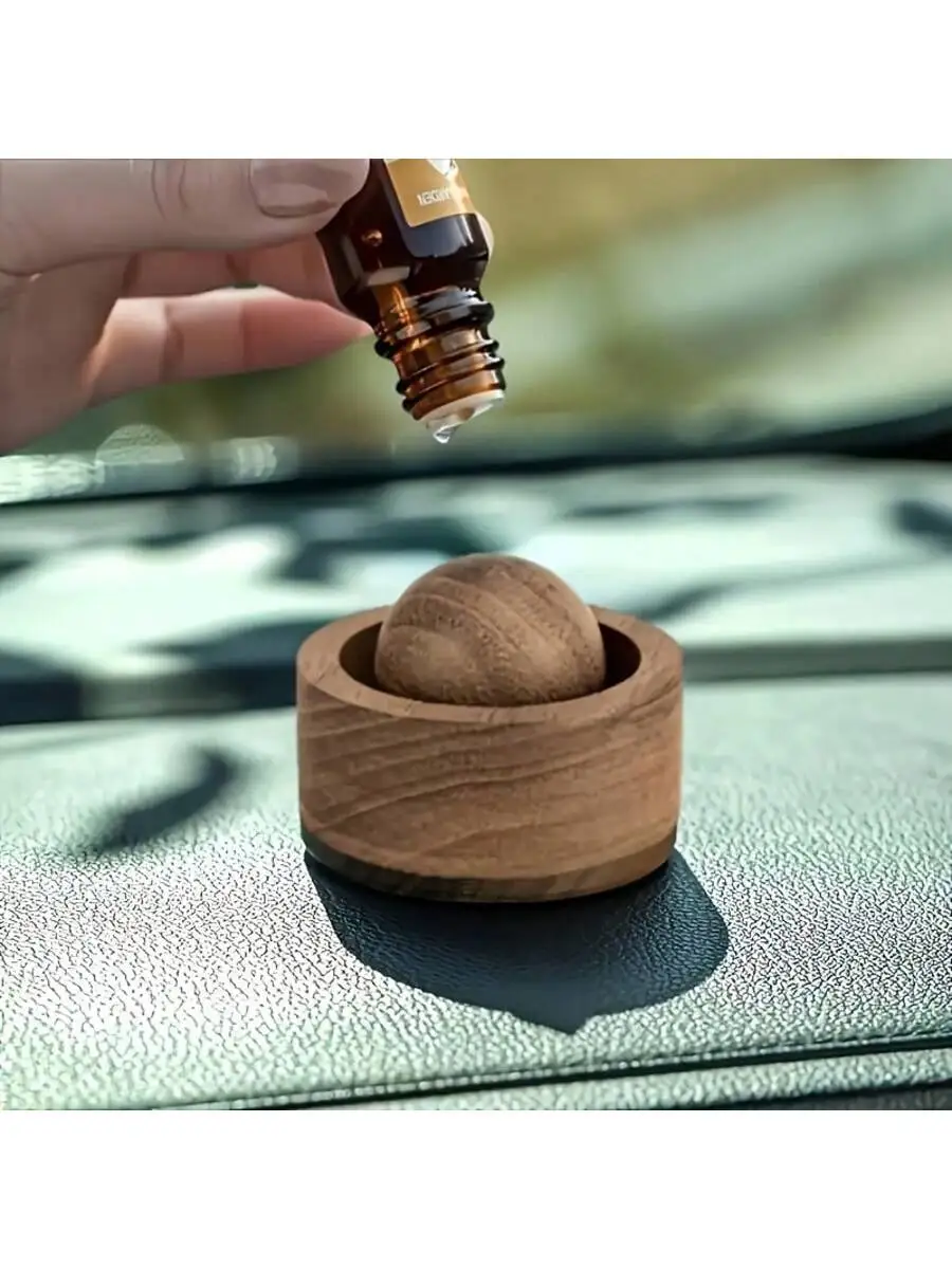 Natural wooden diffuser, essential oil diffuser, desktop/car ornament, suitable for aromatherapy and home, freshening the air