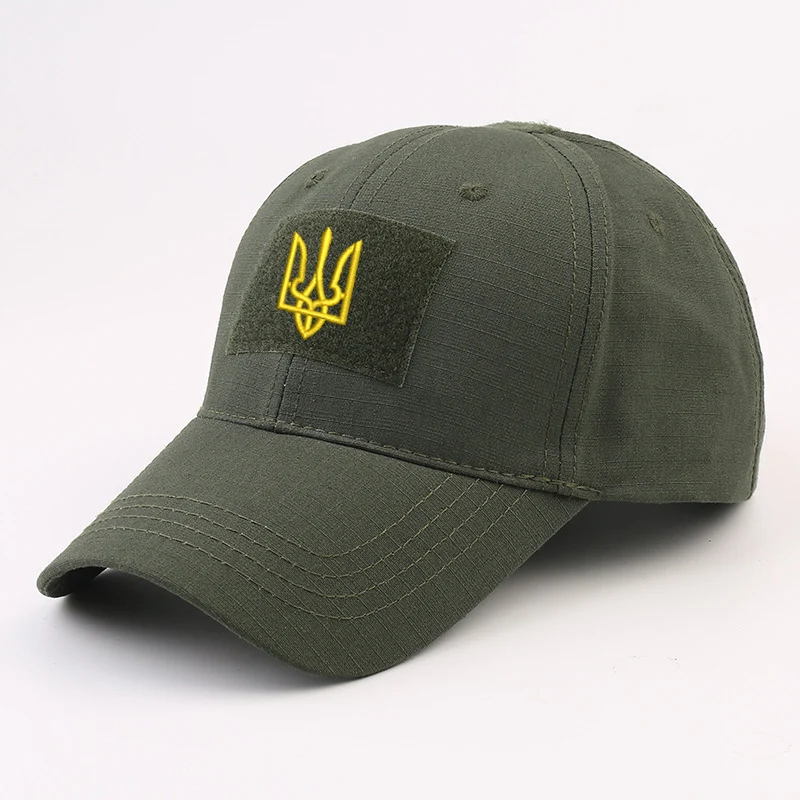 Personalize Logo Embroidery Ukraine trident Special Forces caps Camouflage Baseball Caps Tactical Camo Hunting Cap Hats For Men