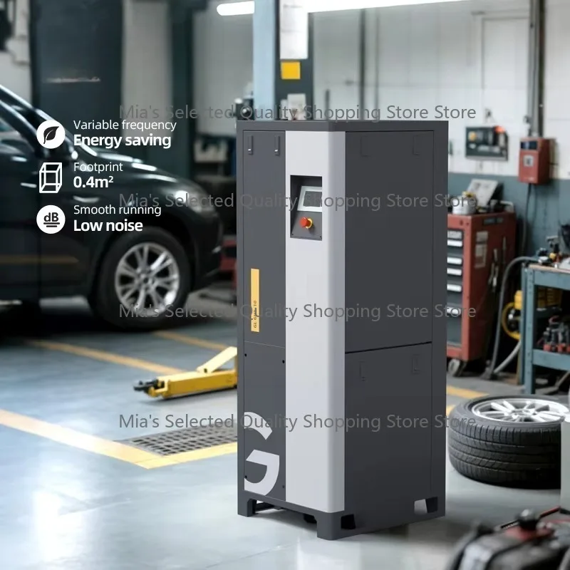 

IndustrialScrew Air Compressor with Dryer Tank 7.5KW/220V PMVF Energy Saving Quiet for Auto Spray Painting