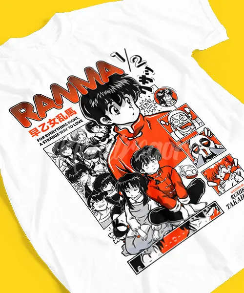 Charming Ranma 1/2 Romantic Comedy Anime Shirt