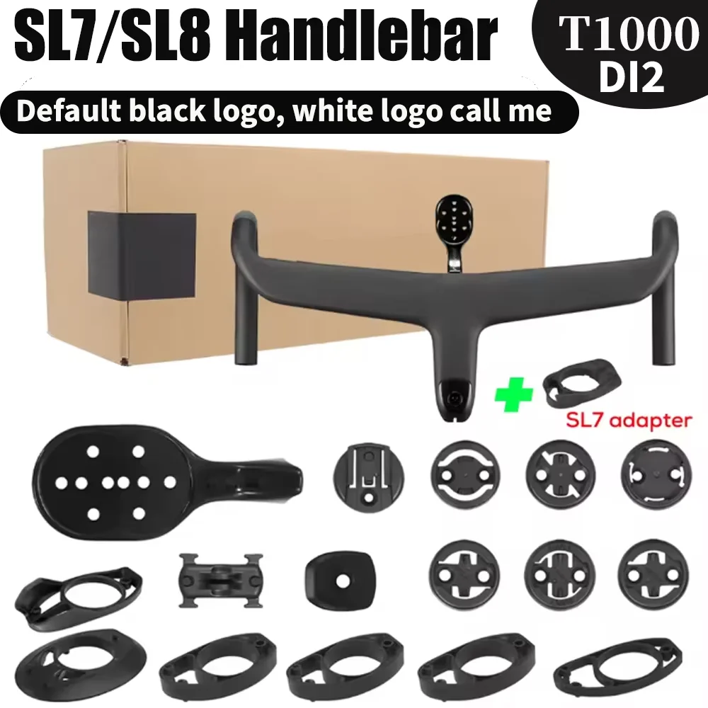 

Для Sl7 Sl8 полная внутренняя прокладка кабеля, руль дорожного велосипеда T1000, карбоновый интегрированный руль Cockpit Di2, карбоновый руль с креплением