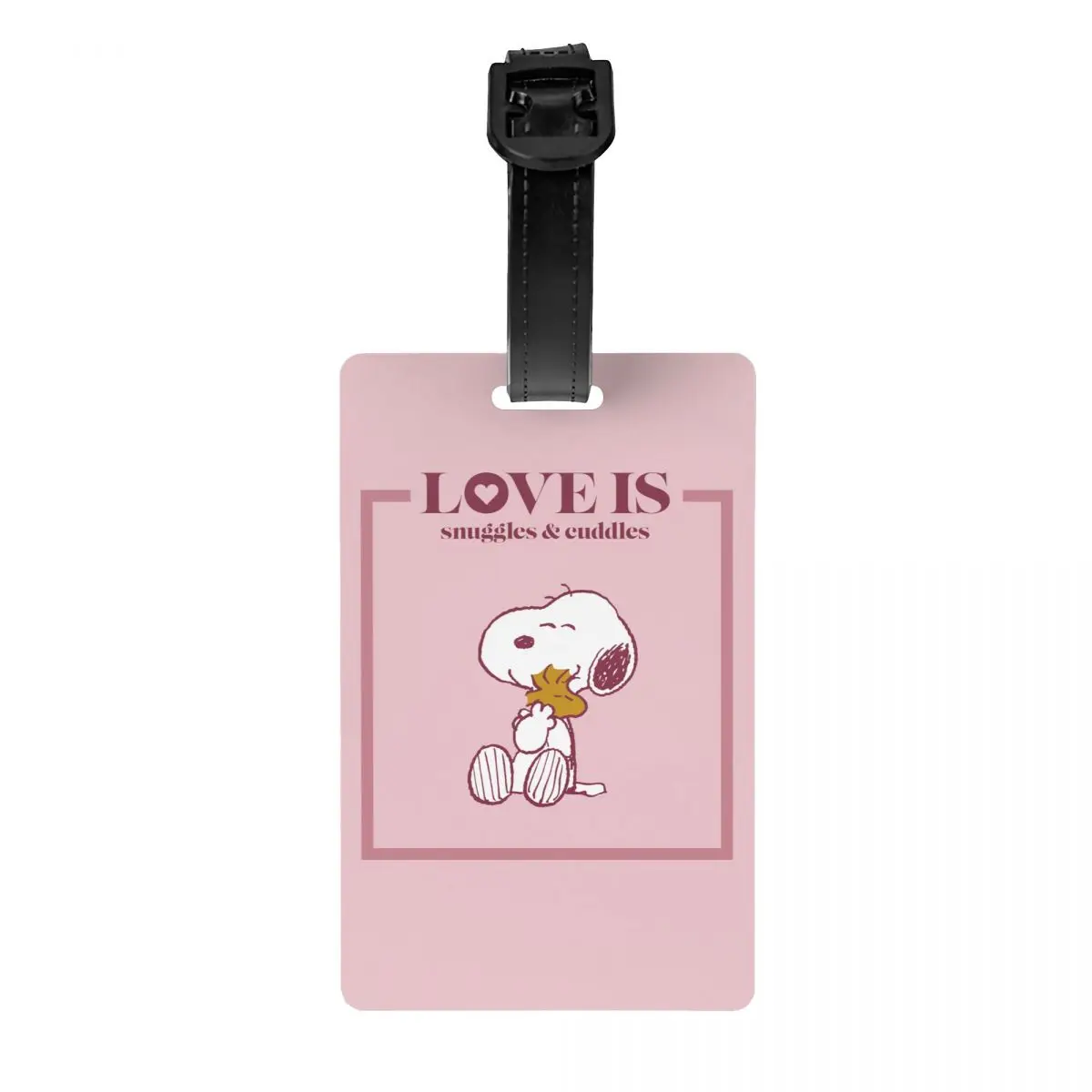 Snoopy woodstock love gepäck anhänger koffer reise zubehör etikett gepäck tasche koffer tag name id adresse frauen koffer tag geschenk