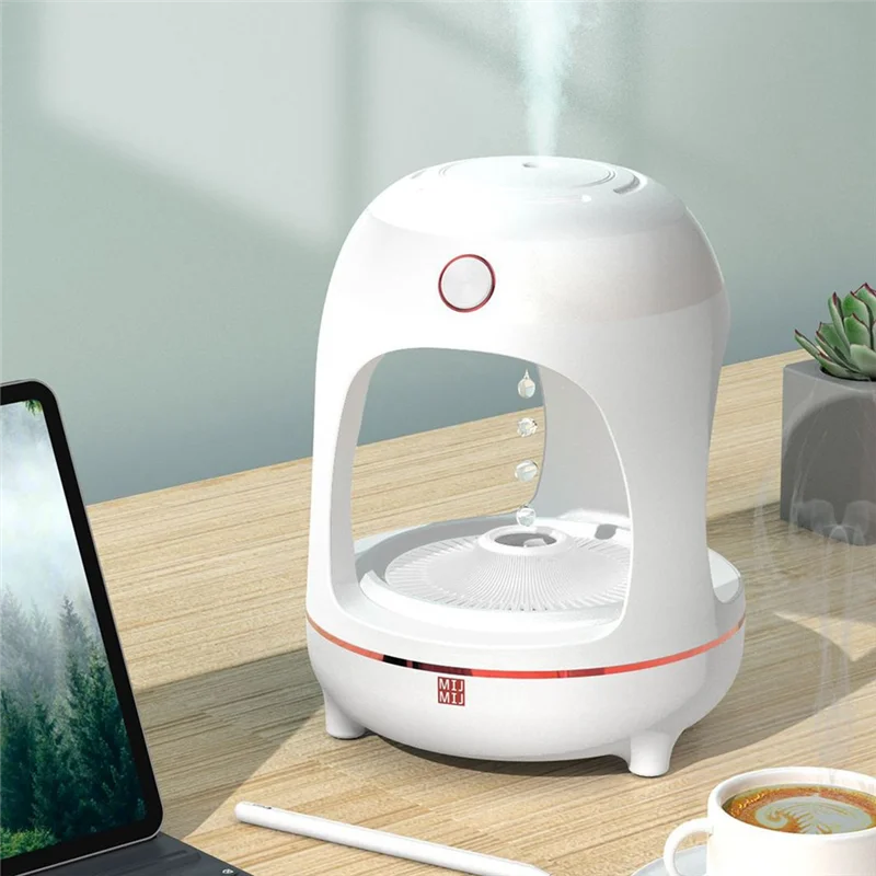 ABGU سطح المكتب كتم المرطب بالموجات فوق الصوتية مبيد المرطب 700 مل USB المرطب الناشر لغرفة النوم مكتب سطح المكتب المنزل-A