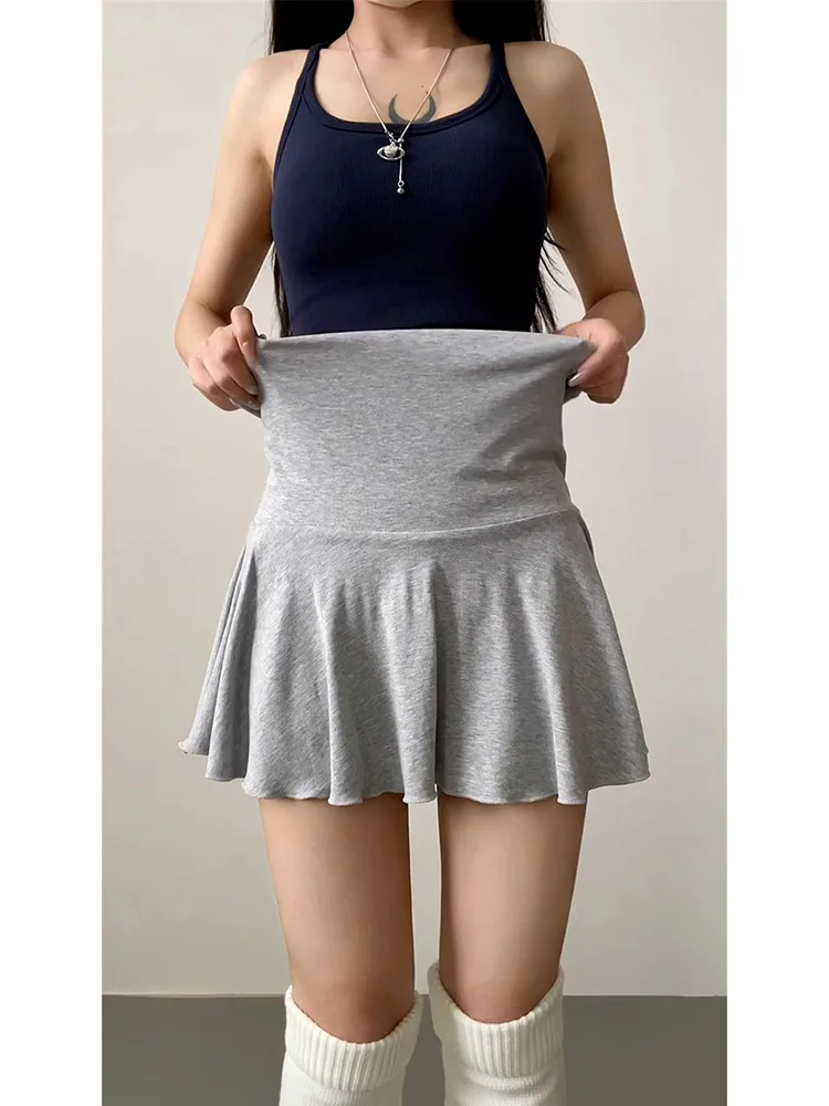 Damen Golf-Sportrock Hochgeschnittener Plissierter Gefütterter Activewear-Rock Hochelastischer Fitness-Kurzrock – Detail 5