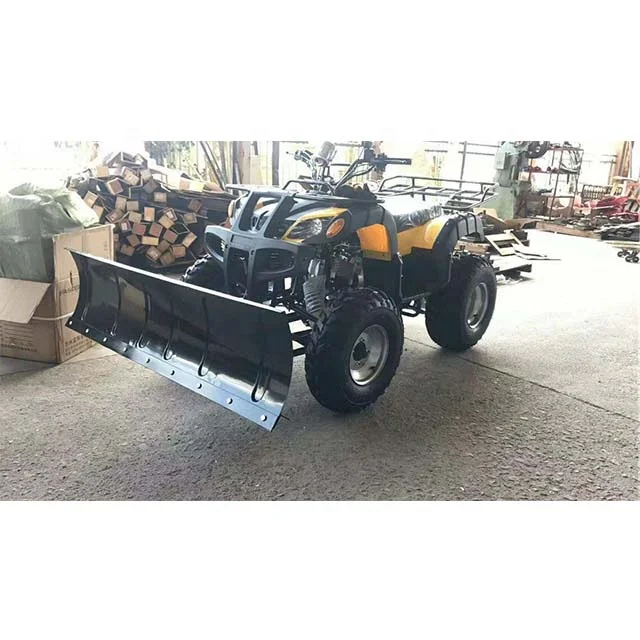 

Four-wheel Snowplow With A Driving-type Snow Shovel Vehicle Atv Snow Plow Vehicle