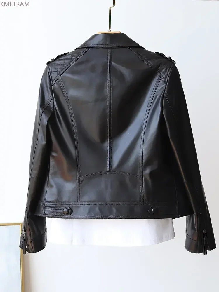 100% Genuine Sheepskin Leather Jacket Women 2024 Short Leather Jackets Woman Real Leather Coat Korean Style Clothes SGG