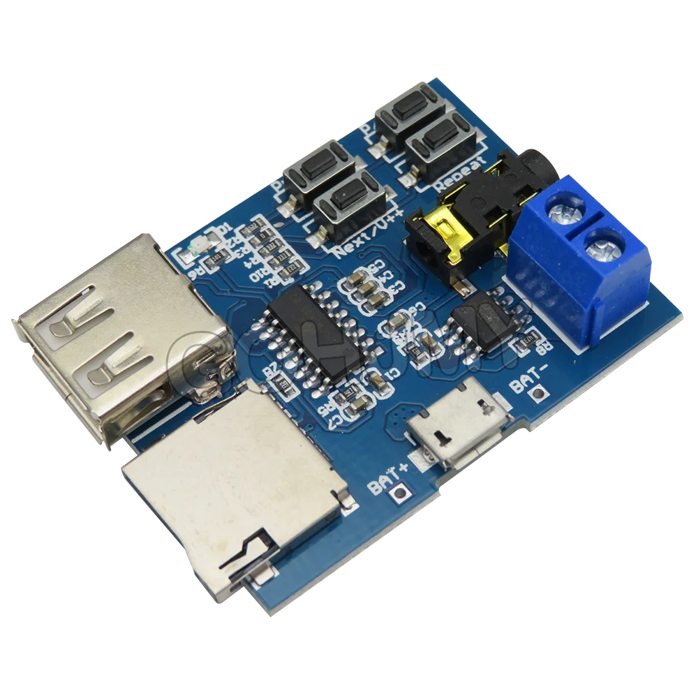  MP3 Format Decoder Board Module Amplifier Decoding Audio Player Module TF Card U Disk