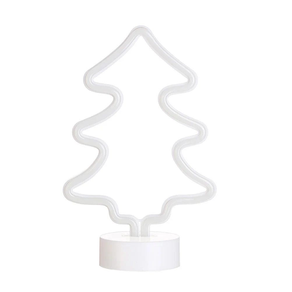 ضوء ليلي لشجرة عيد الميلاد LED مع مصباح ديكور متوهج دافئ للمنزل وحفلات الزفاف والمهرجانات هدية باللون الأخضر أو تعمل بمنفذ USB