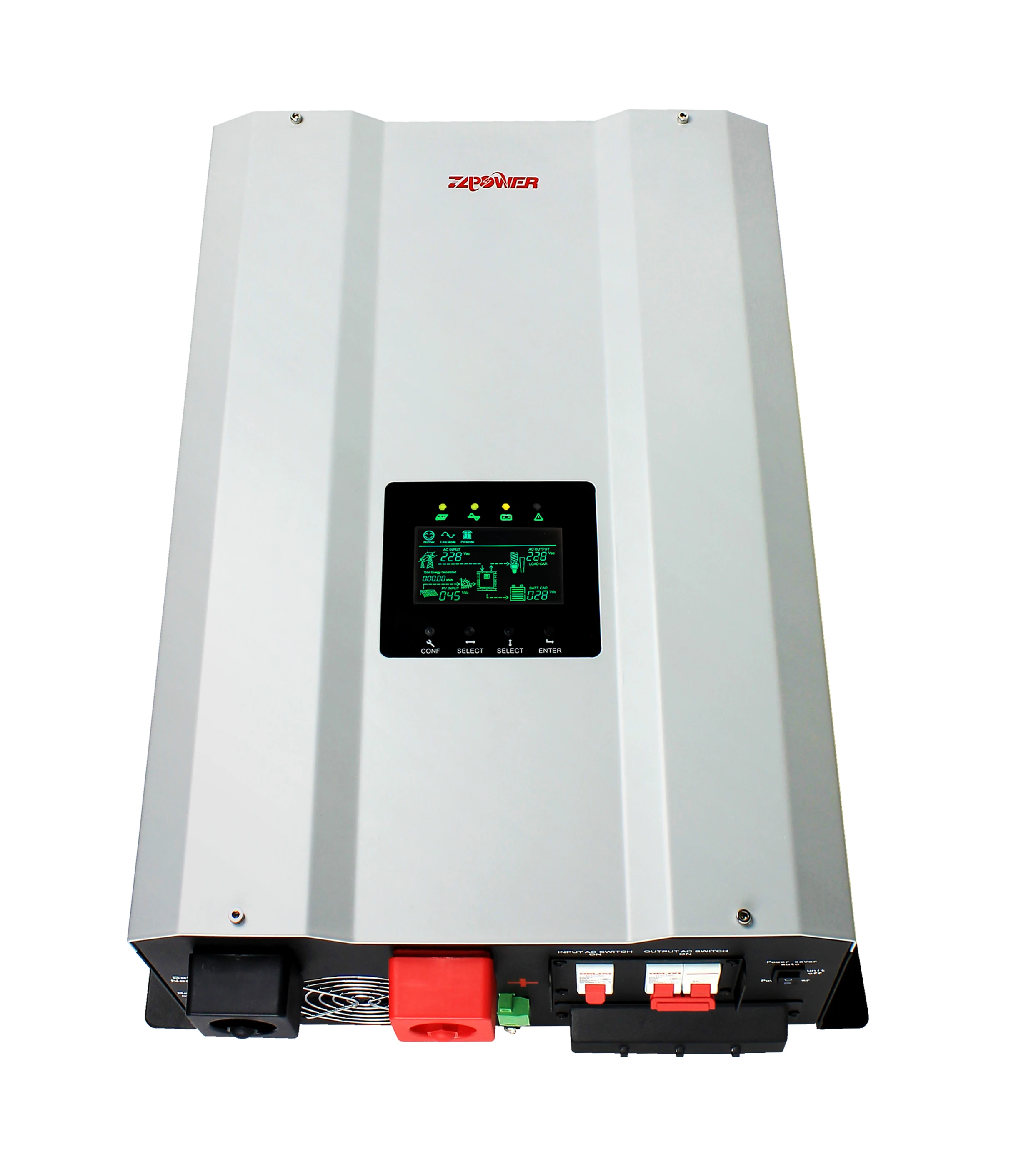 Solar System  Split Phase 15kva 12kw Inverter Built in 60A 120A Mppt Off Grid Hybrid Solar  Inverter