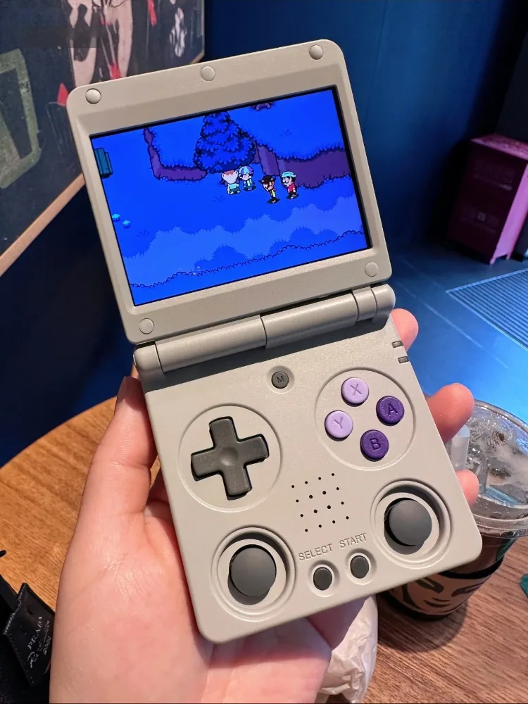 

MIYOO Mini Flip Retro Handheld Game Console with New Hinge 2.8''IPS Screen Portable Video Game Consoles Classic Gaming Emulator